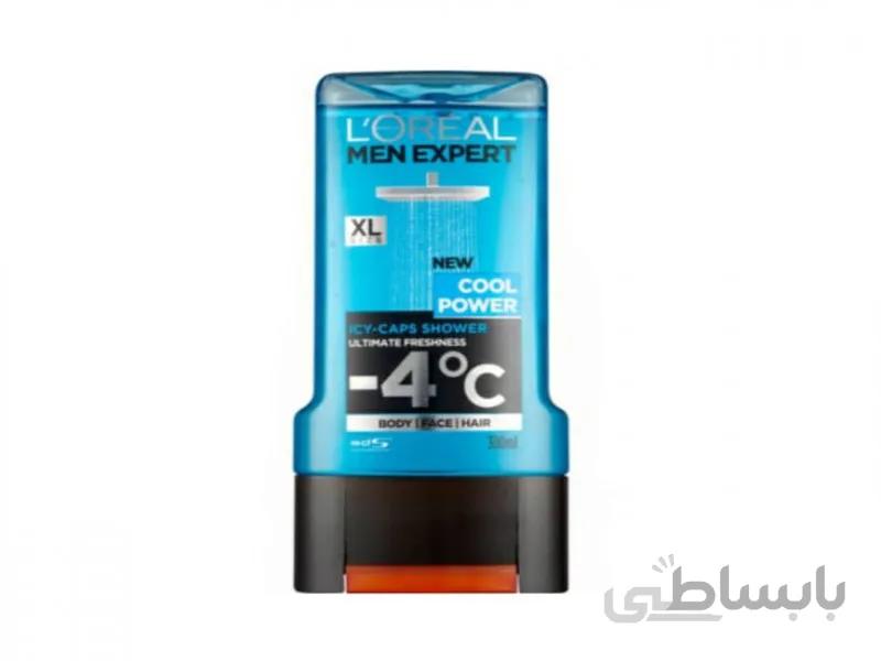 شامپو بدن و سر لورآل( LOREAL ) سری COOL POWER حجم 300 میلی لیتر
