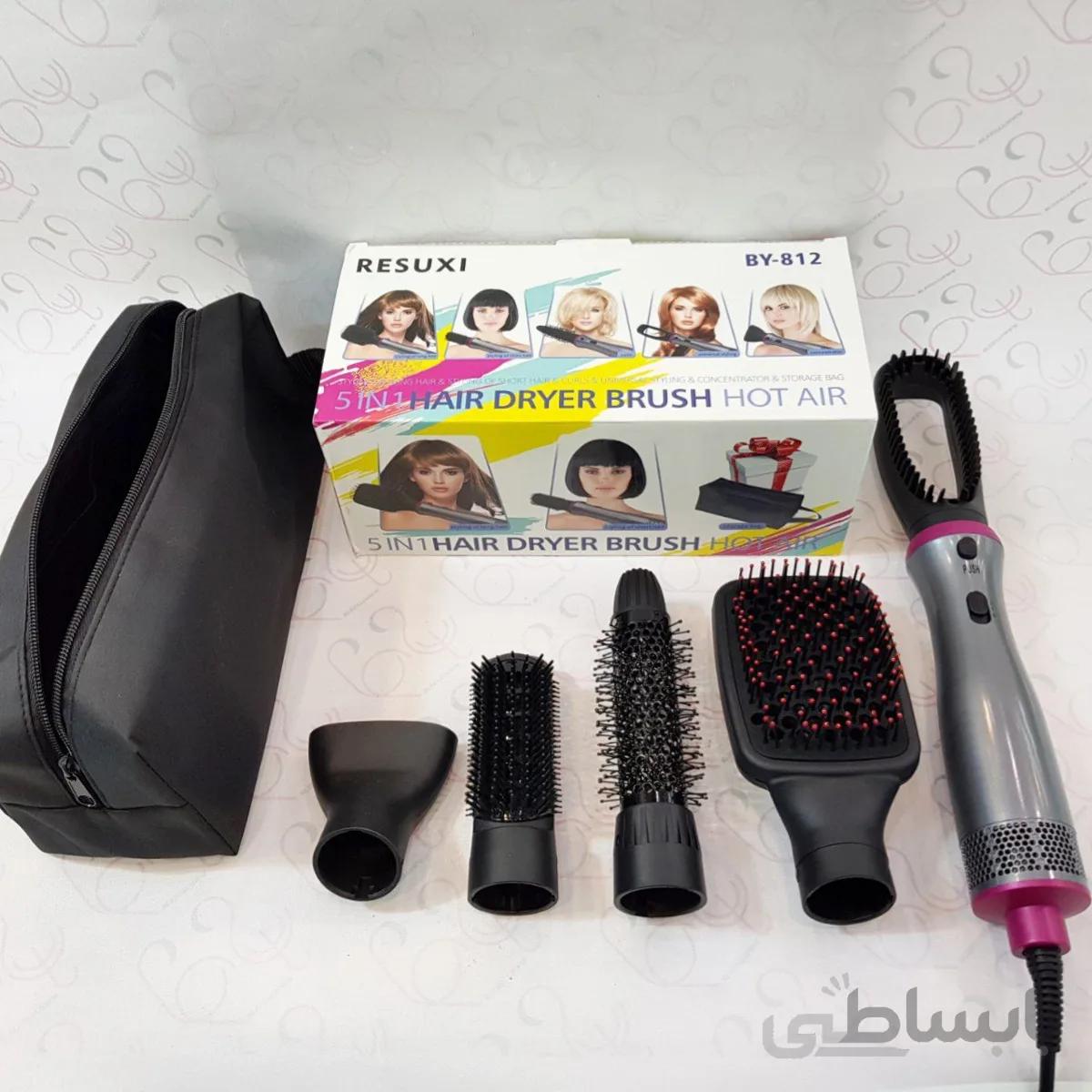 سشوار 5 کاره ریزوکسی RESUXI مدل BY-812 حالت دهنده برس دار