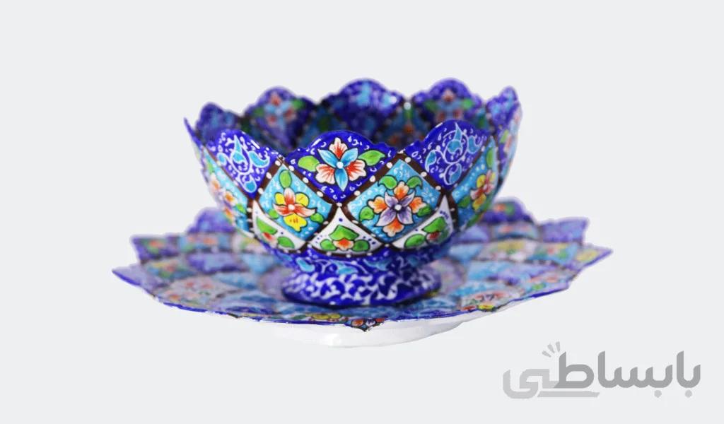 کاسه بشقاب 16 مینای پرداز