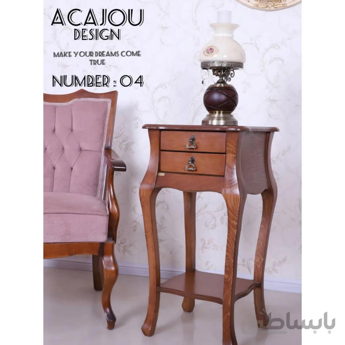 میز تلفن چوبی آکاژو مدل 04