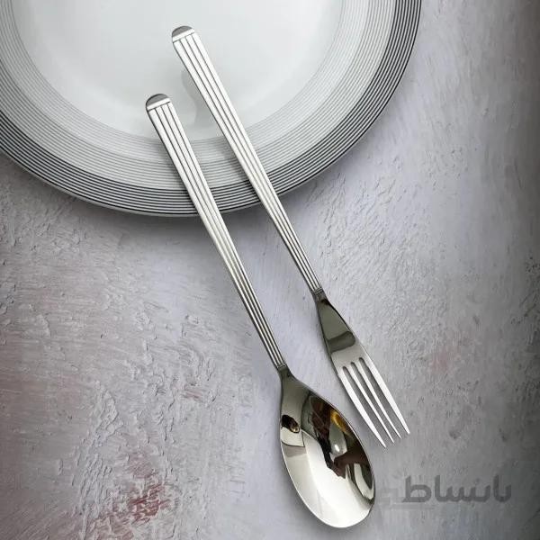 قاشق چنگال 6 نفره استیل