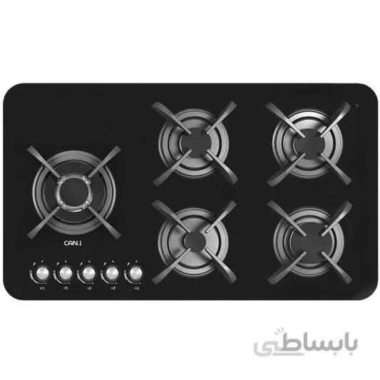اجاق گاز ۵ شعله شیشهای کن مدل IG-8509 ا Can Gas Hob model IG-8509