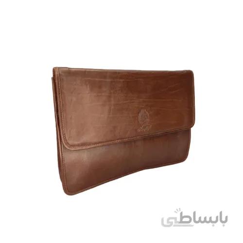 کیف کلاسوری چرم طبیعی دور دوز