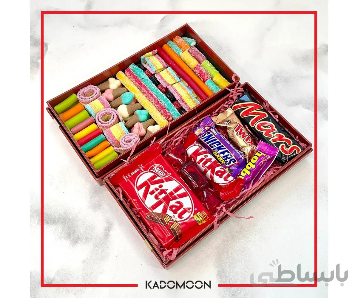 جعبه جفتی پاستیل و شکلات