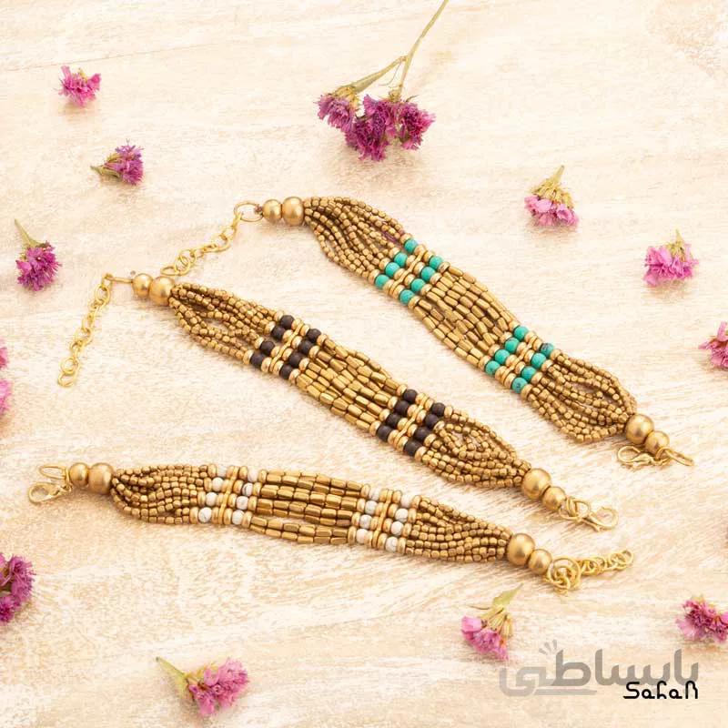 دستبند برنجی منجوق
