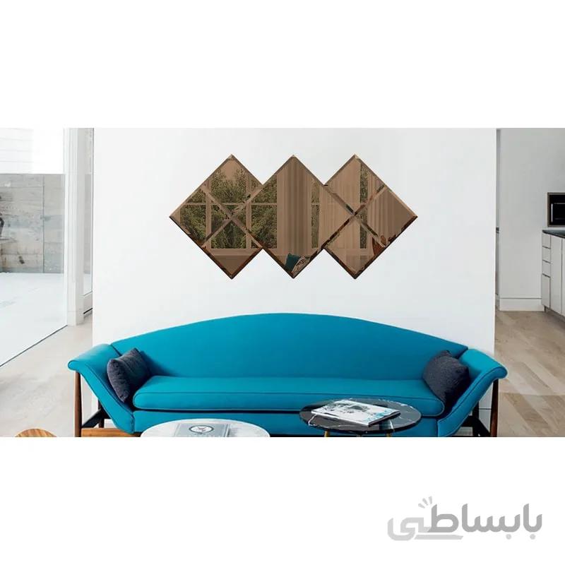 آینه دکوراتیو تجسم مدل TABAN02