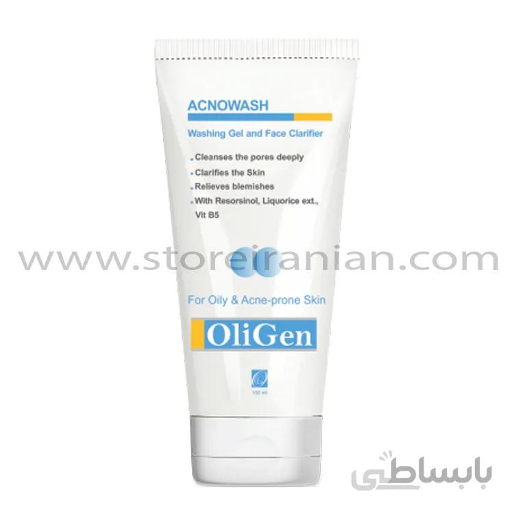 ژل شستشوی صورت آکنوواش الی ژن ا Oligen Acnowash Face Wash Gel