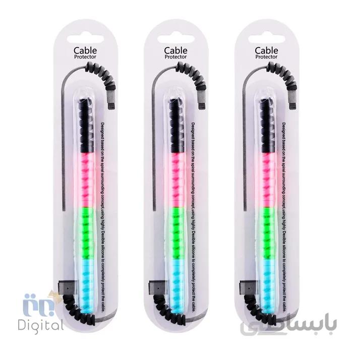 محافظ کابل شارژر Spiral Cable Protector Silicone - ضمانت تعویض ۷ روزه برتر دیجیتال