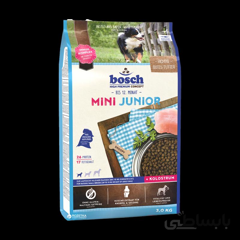 غذای خشک سگ بوش مدل Mini Junior وزن 3 کیلوگرم ا Bosch Mini Junior Dry Dog Food 3kg