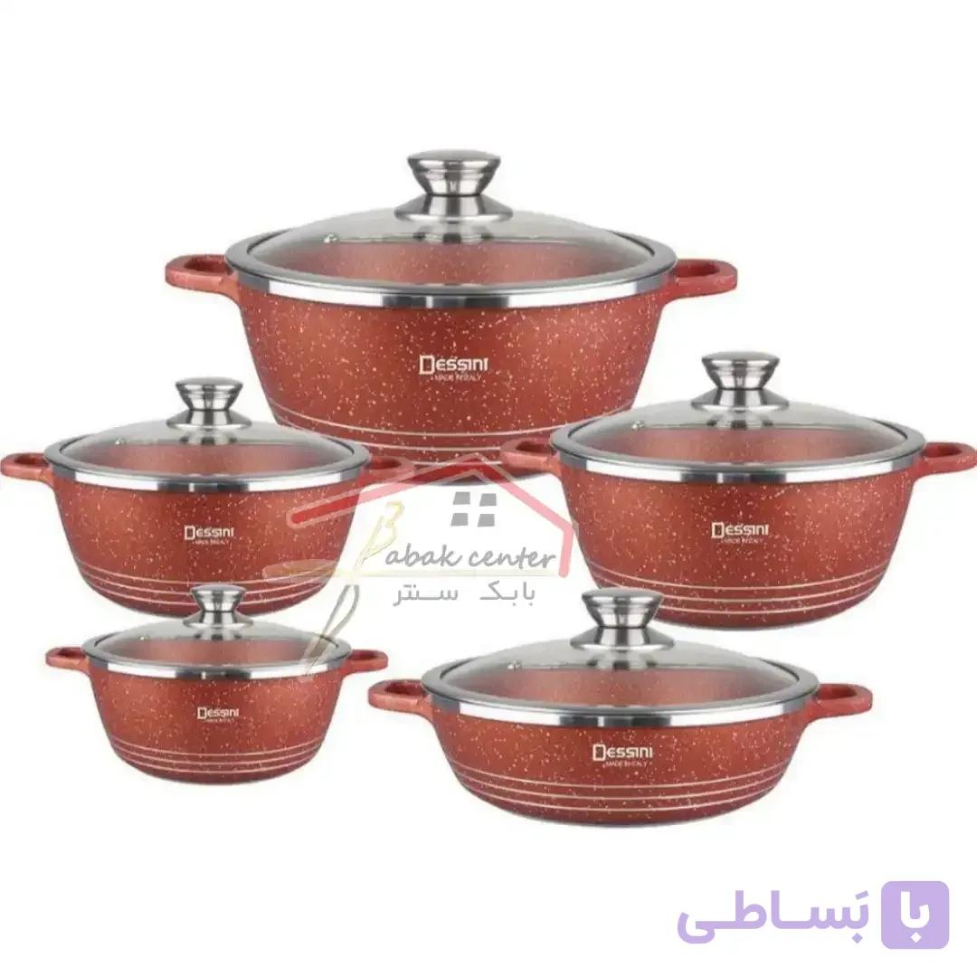 سرویس قابلمه دسینی گرانیتی 10 پارچه