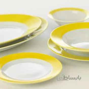 سرویس چینی 28 پارچه غذاخوری چینی زرین ایران سری ایتالیا اف مدل آفتاب درجه عالی ا Zarin Iran Porcelain Inds Italia-F Aftab 28 Pieces porcelain Dinnerware Set Top Grade