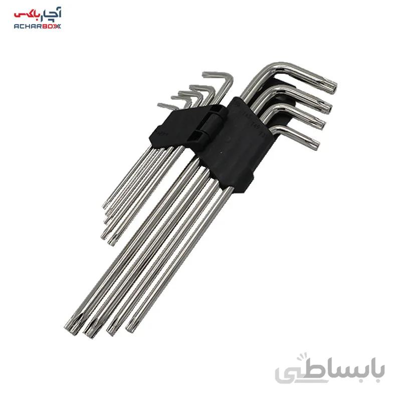 مجموعه 9 عددی آچار آلن ستاره ای اف تی تولز مدل FT TOOLS FT-007