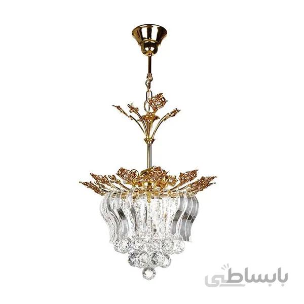لوستر کریستالی چشمه نور 5 شعله کد H6620/40G