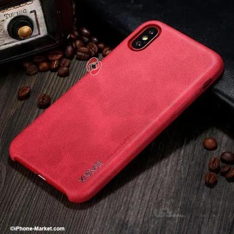 قاب چرم آیفون X مدل Vintage برند X-Level