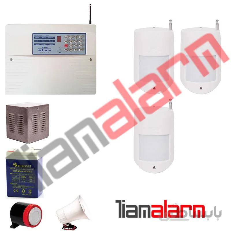 پکیج دزدگیر اماکن بیسیم مدل فایواستار تلفنی SA203H73