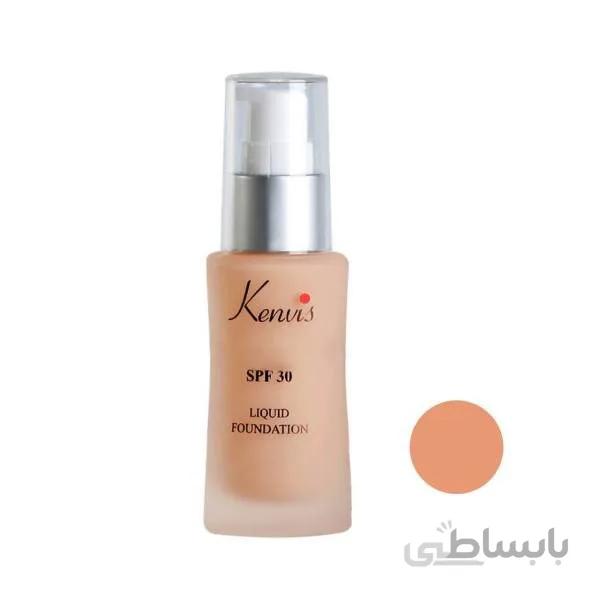 کرم پودر پمپی SPF30 کنویس شماره 105 ا kenvis Foundatin SPF 30 No 105