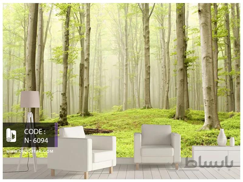 پوستر دیواری طبیعت طرح جنگل رویایی کد N-6094