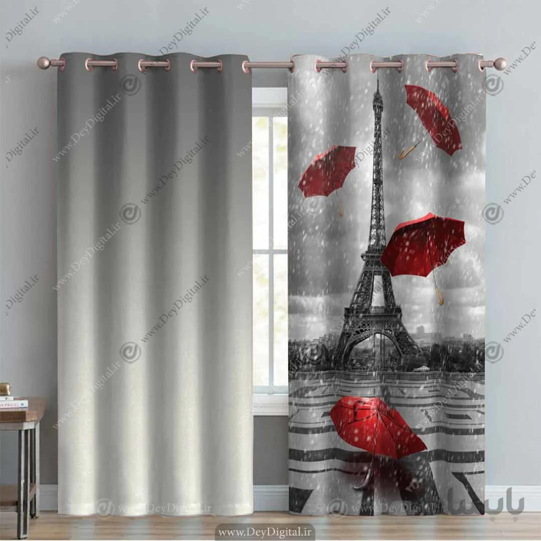 پرده پانچ برج ایفل pk-2586