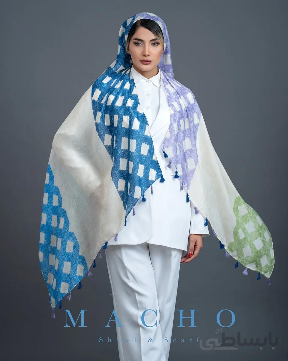 شال نخ پنبه وال ماچو 3023