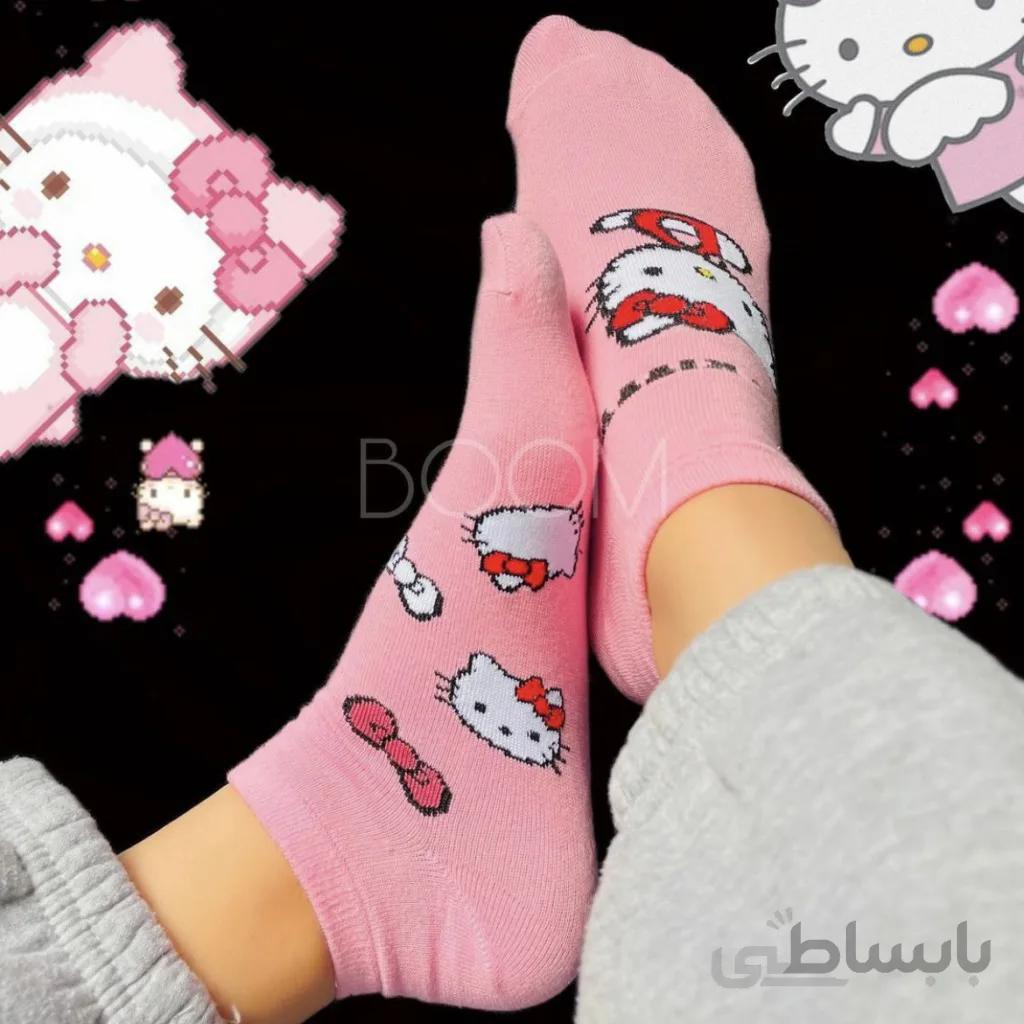 جوراب مچی تابهتا طرح کیتی