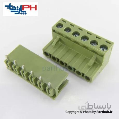 ترمینال 6 پین رایت انگل 5.08mm
