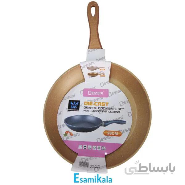 تابه تک دسته ضخیم رنگی دسینی Dessini