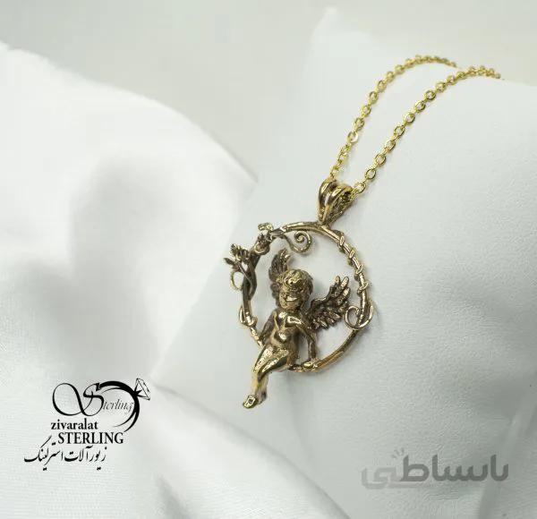 گردنبند طرح فرشته طلا روس