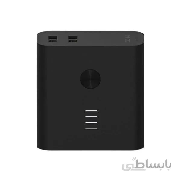آداپتور و پاوربانک 6500 میلی آمپر مدل ZMI ا Xiaomi ZMI Power Bank Wall Charger 6500mAh Quick Charge 3.0 FCP 2-in-1- Black - Mi Hamrah