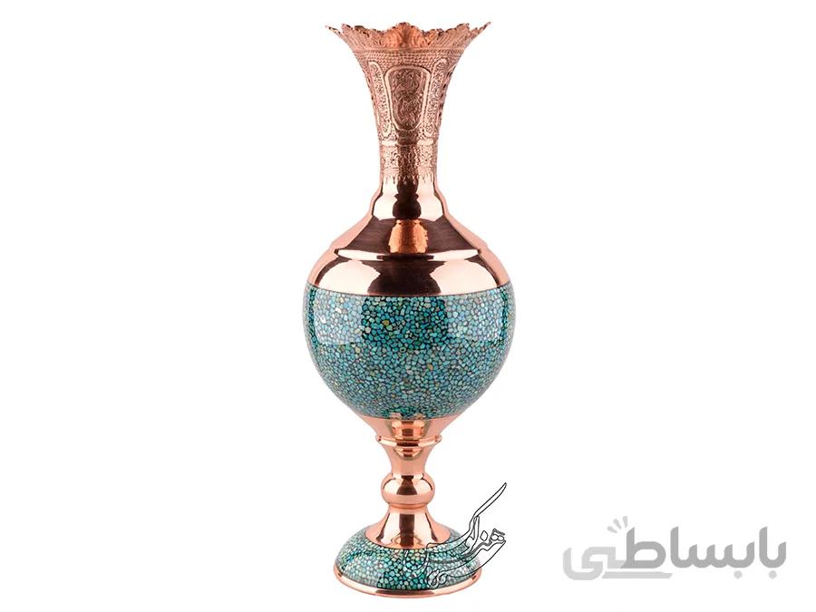سنبلدان فیروزه کوبی شده مسی آقاجانی