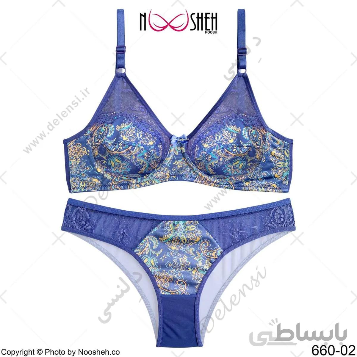 ست شورت و سوتین فانتزی طرح‌دار با آستر نخی