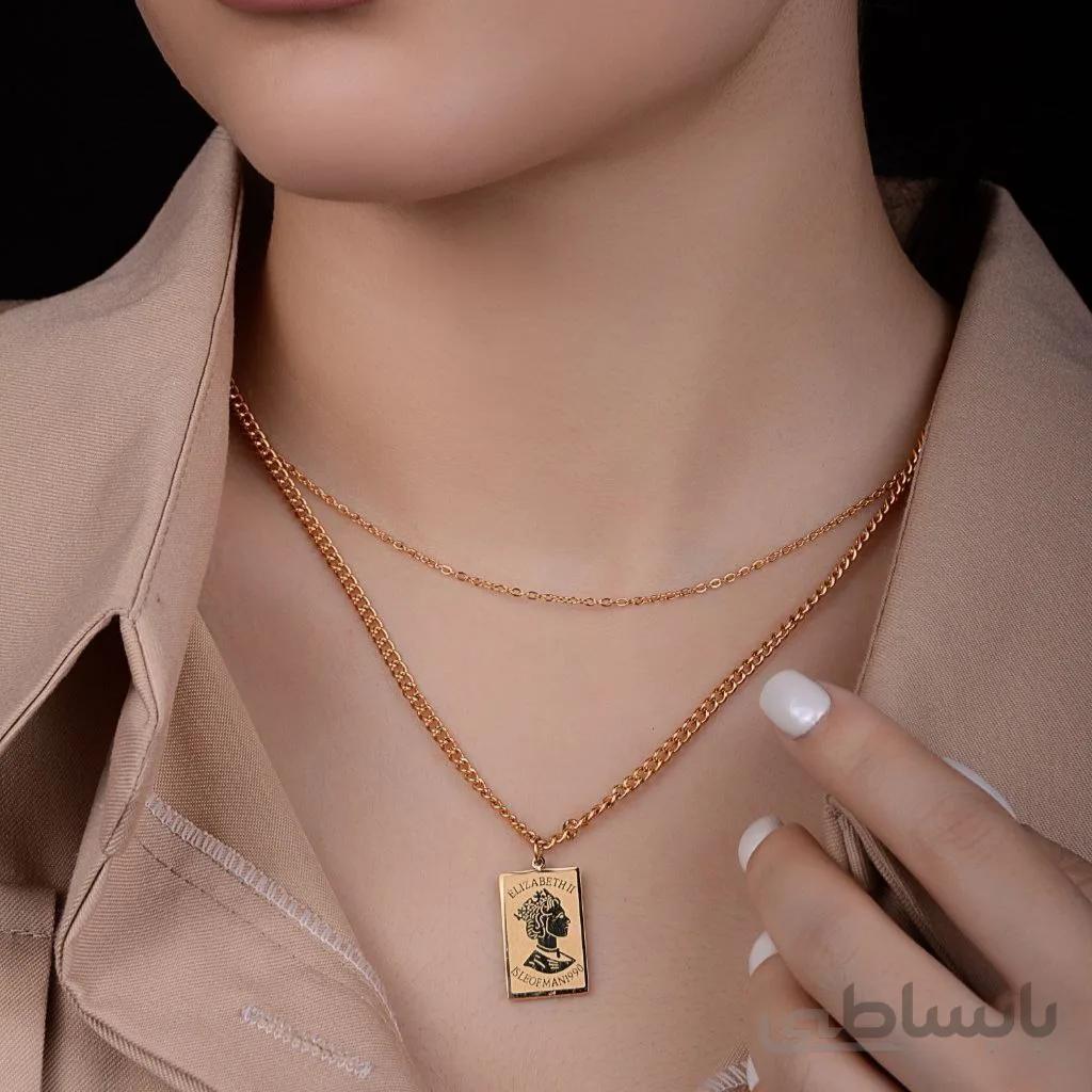 گردنبند استیل دولاین الیزابت