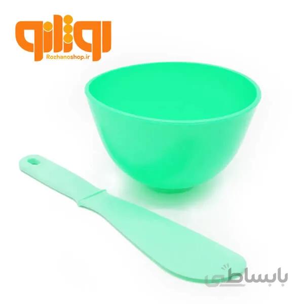 ست کاسه ماسک سیلیکونی و کاردک Silicone