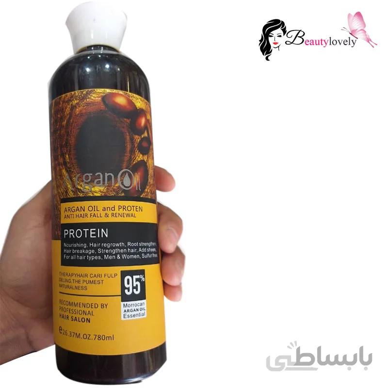 شامپو بدون سولفات حاوی روغن آرگان و بادام 780 میل Protein