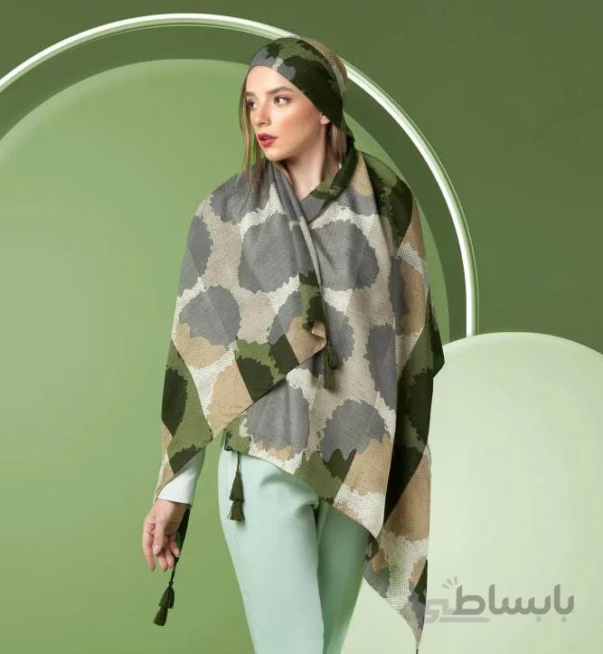 شال نخی حصیری پاییزه (کد 3019)