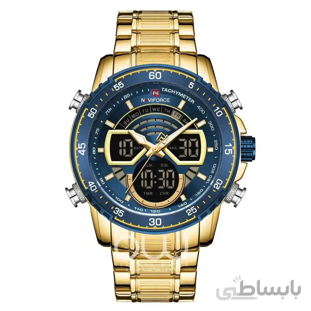 ساعت نیوی فورس مردانه | Naviforce 9189 Gold