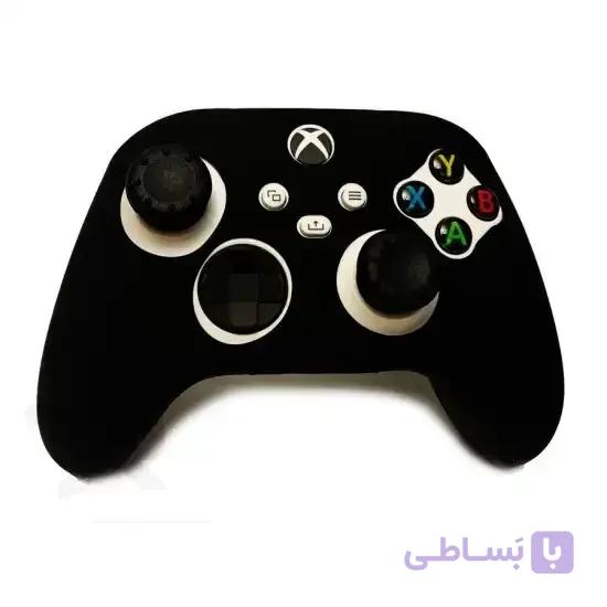روکش دسته ایکس باکس سریز به همراه 2عدد محافظ آنالوگ - Silicone Cover wireless Controller Xbox Series Black