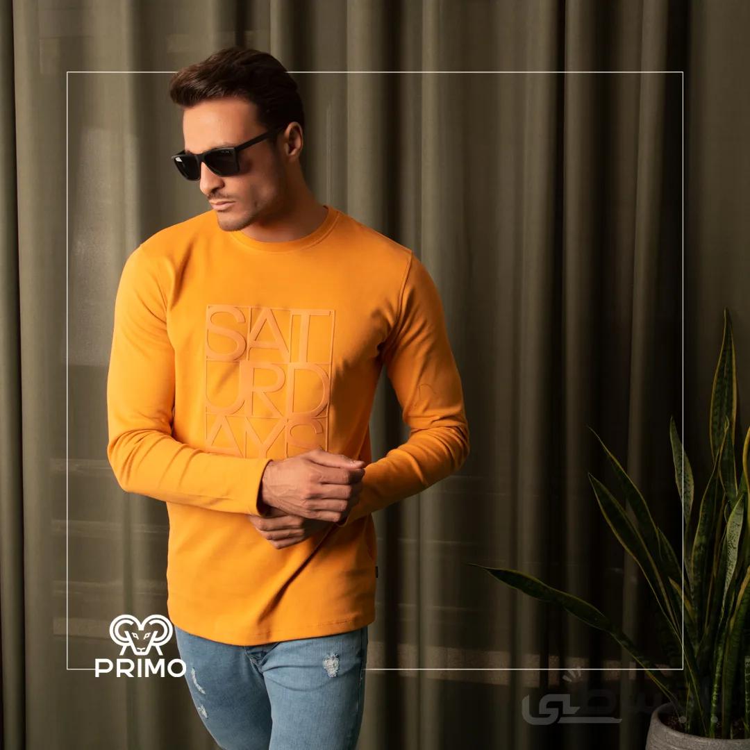 تیشرت پنبه مردانه مدل آستین بلند ضخیم 514006