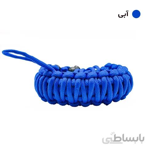 بند مچی دوربین عکاسی پاراکورد آبی نفتی Camera Strap Paracord 012