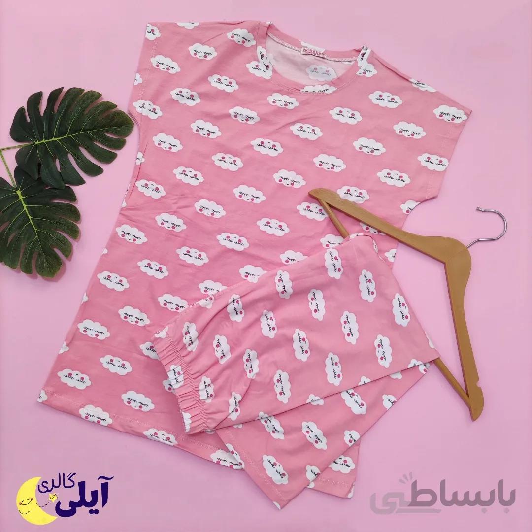 ست تاپ سرخود و شلوارک ابری