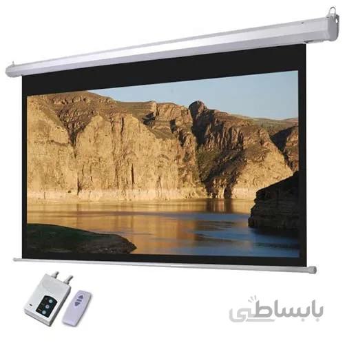 Scope High quality Motorized Projector Screen 300x300 ا پرده نمایش برقی پروژکتور اسکوپ پارچه عالی سایز 300x 300