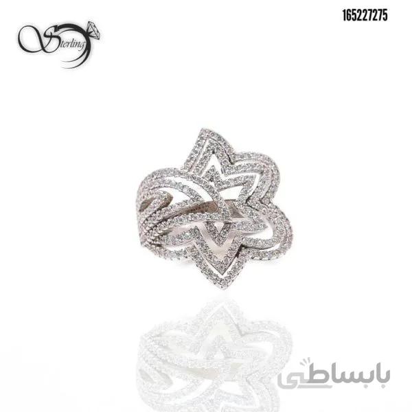 انگشتر نقره زنانه طرح ستاره کد:۱۴۶۸