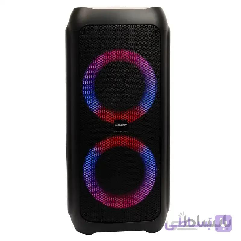 اسپیکر چمدانی بلوتوثی رم و فلش خور KingStar KBS519 + میکروفن و ریموت کنترل