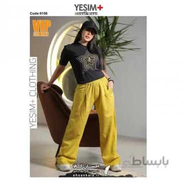 ست تیشرت شلوار +YESIM یشیم بیگ سایز کد 9158