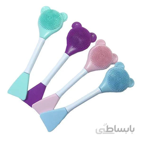 براش ماسک دو طرفه پرزدار (سرخابی)