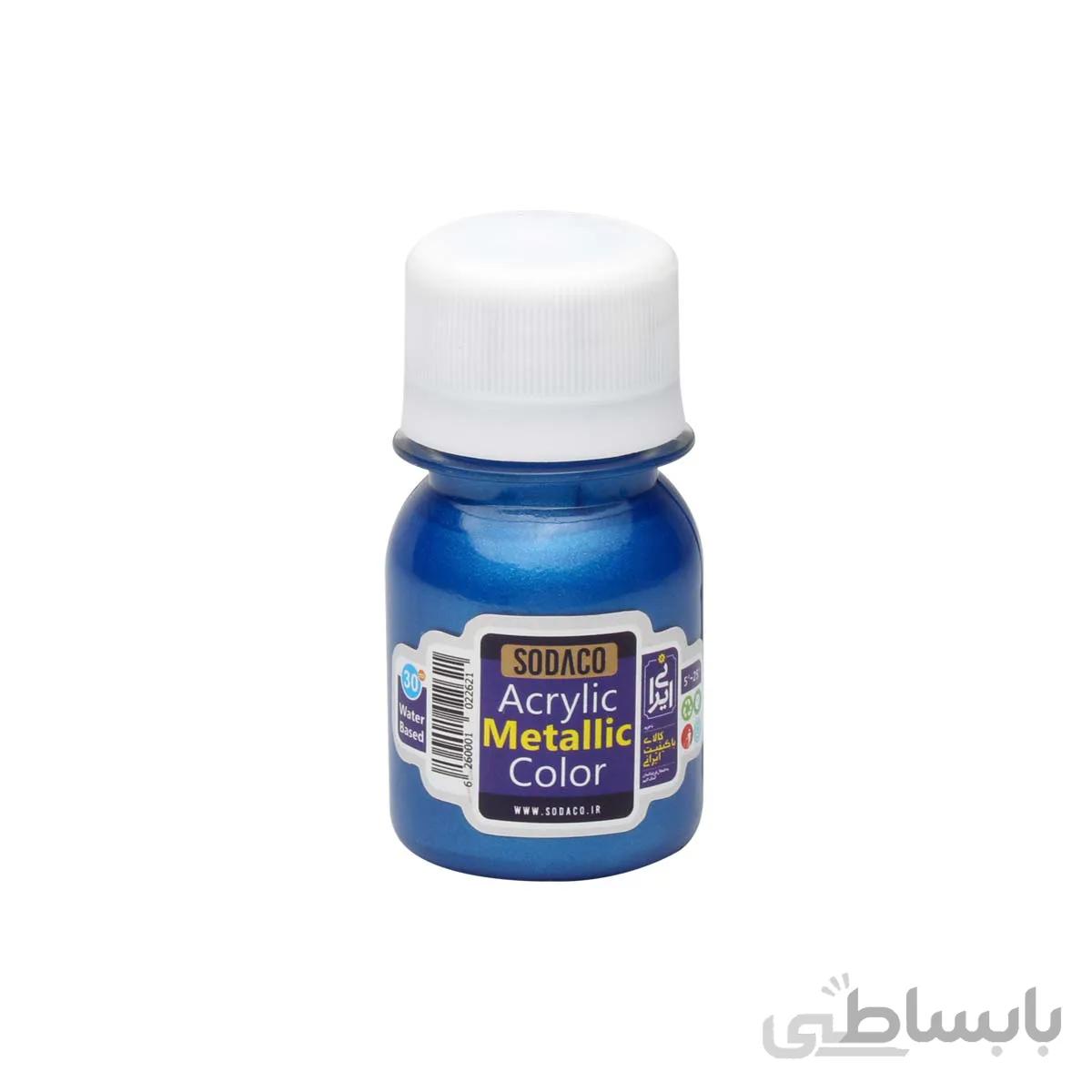 رنگ اکریلیک سوداکو آبی متالیک 30 میل کد 221