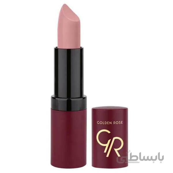 رژ لب جامد مات گلدن ر زشماره 03 Golden Rose Velvet Matte Lipstick ا شناسه کالا: 2138