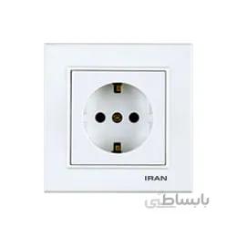 پریز برق ارت دار ایران الکتریک مدل برلیان