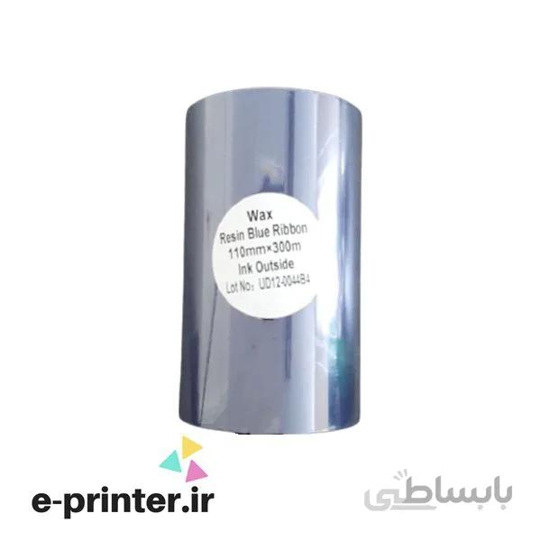 ریبون چاپ لیبل پرینتر Wax Resin Blue 110mm*300m