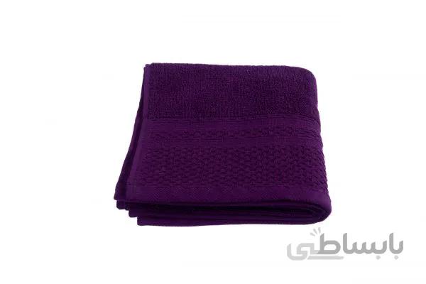 حوله دستی Bera Home طرح حصیری رنگ بنفش