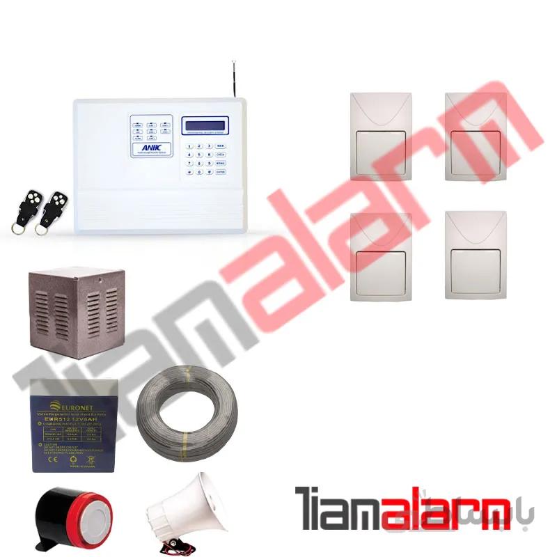 پکیج دزدگیر اماکن باسیم مدل انیک تلفنی A360F4